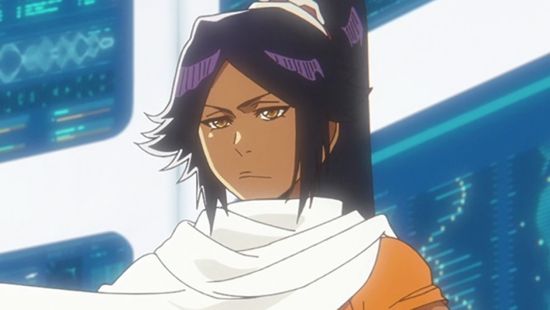 Yoruichi Shihouin (Wendee Lee) unveils her latest weapon in Bleach: Thousand-Year Blood War Episode 22 "Marching Out The Zombies" (2023), Pierrot