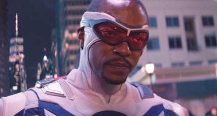 Sam Wilson (Anthony Mackie) calls on the American government to "do better" in The Falcon and the Winter Soldier Season 1 Episode 8 "One World, One People" (2023), Marvel Entertainment