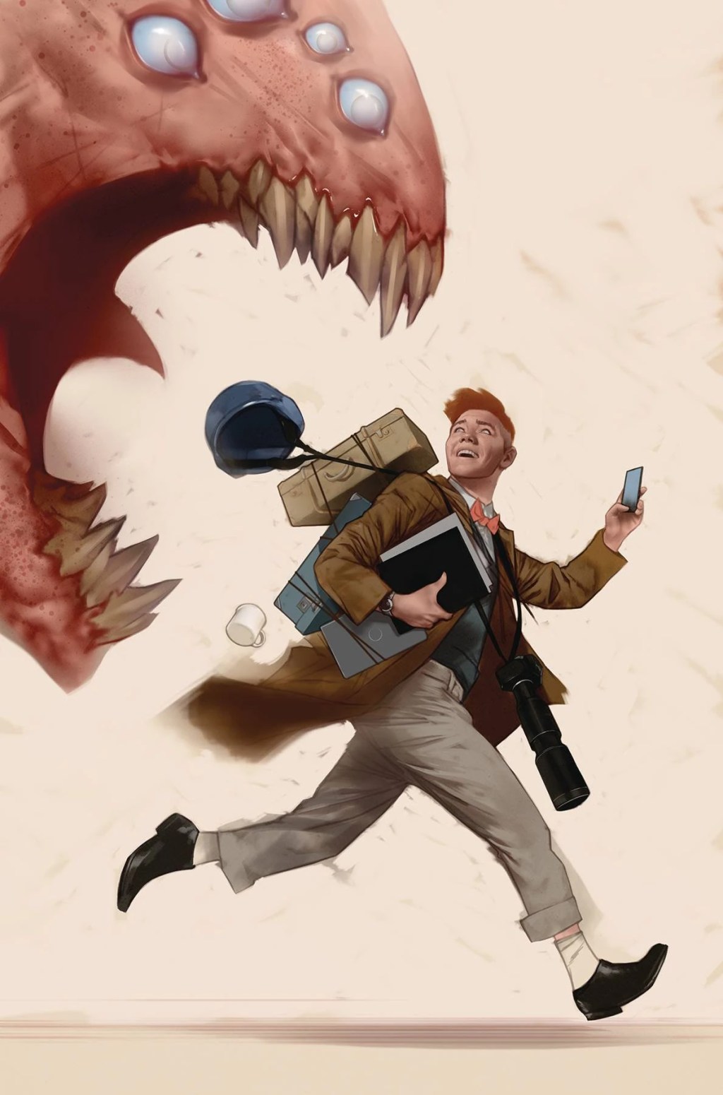 Jimmy Olsen attempts to get an exclusive with Parasite on Ben Oliver's variant cover to Superman's Pal, Jimmy Olsen Vol. 2 #1 (2019), DC
