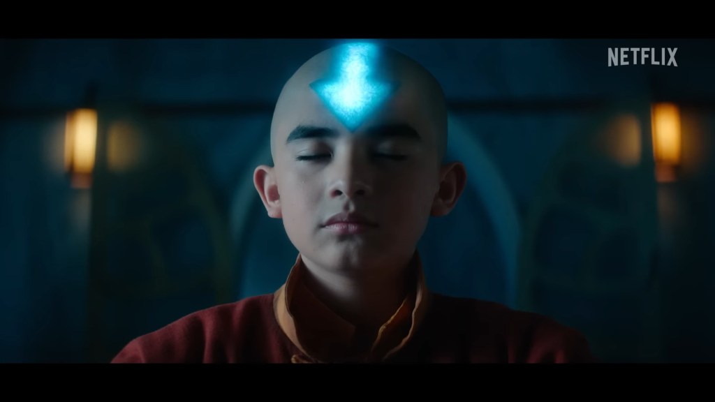 Aang (Gordon Cormier) taps into his Avatar powers in Avatar: The Last Airbender (2024), Netflix