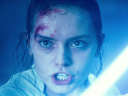 Rey (Daisy Ridley) defies the legacy of Sheev Palpatine (Ian McDiarmid) in Star Wars: Episode IX - The Rise of Skywalker (2019), Disney