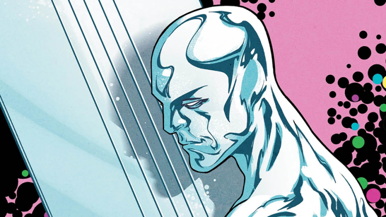 The Silver Surfer contemplates his existence on Mike McKone's variant cover to Silver Surfer Rebirth Vol. 1 #2 "Shattered Reflection" (2022), Marvel Comics