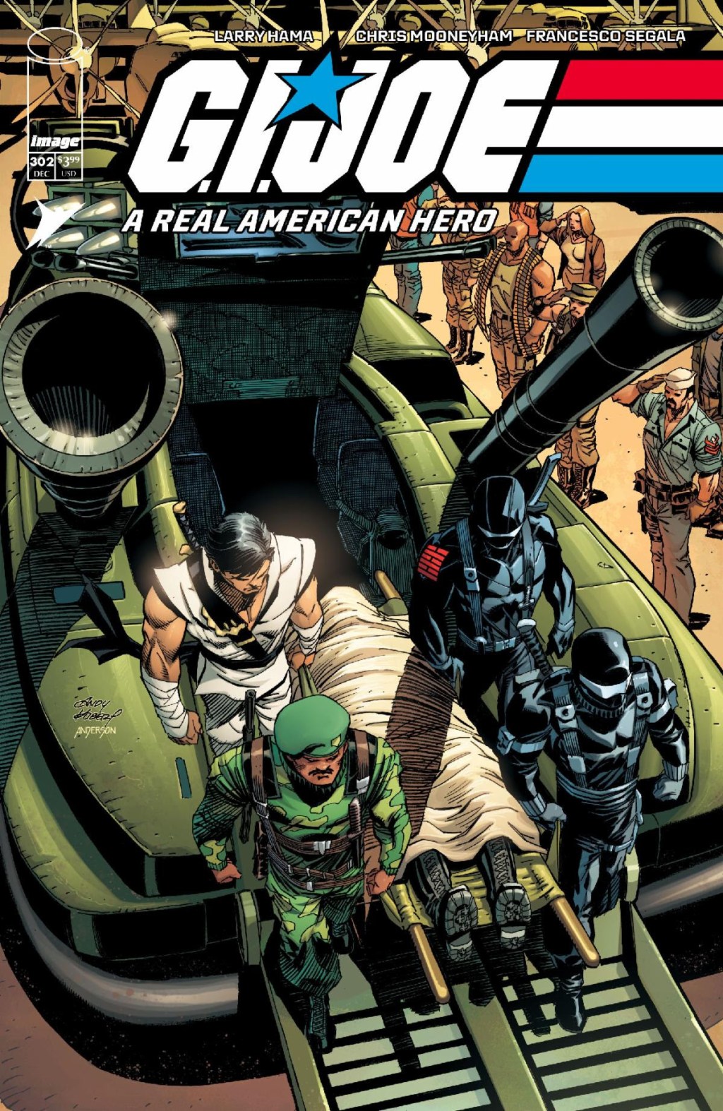 The Joes lay Wade Collins to rest on Andy Kubert and Brad Anderson's variant cover to G.I. Joe: A Real American Hero Vol. 1 #302 (2023), Skybound Comics