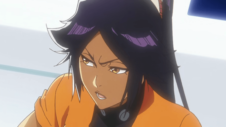 Yoruichi Shihouin (Wendee Lee) grows impatient in Bleach: Thousand-Year Blood War Episode 22 "Marching Out The Zombies" (2023), Pierrot