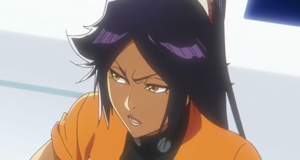 Yoruichi Shihouin (Wendee Lee) grows impatient in Bleach: Thousand-Year Blood War Episode 22 "Marching Out The Zombies" (2023), Pierrot