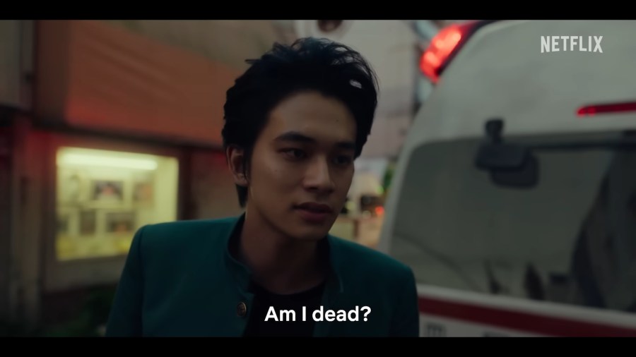 Yusuke Urameshi (Takumi Kitamura) comes to an unsettling realization in Yu Yu Hakusho (2023), Netflix