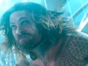 Arthur Curry (Jason Momoa) stands in front of King Orm (Patrick Wilson) in Aquaman (2018), Warner Bros. Pictures