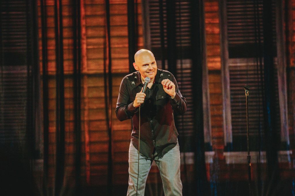 No-nonsense comic Bill Burr takes the stage in Nashville and riffs on fast food, overpopulation, dictators and gorilla sign language in Bill Burr: Walk Your Way Out (2017), Netflix