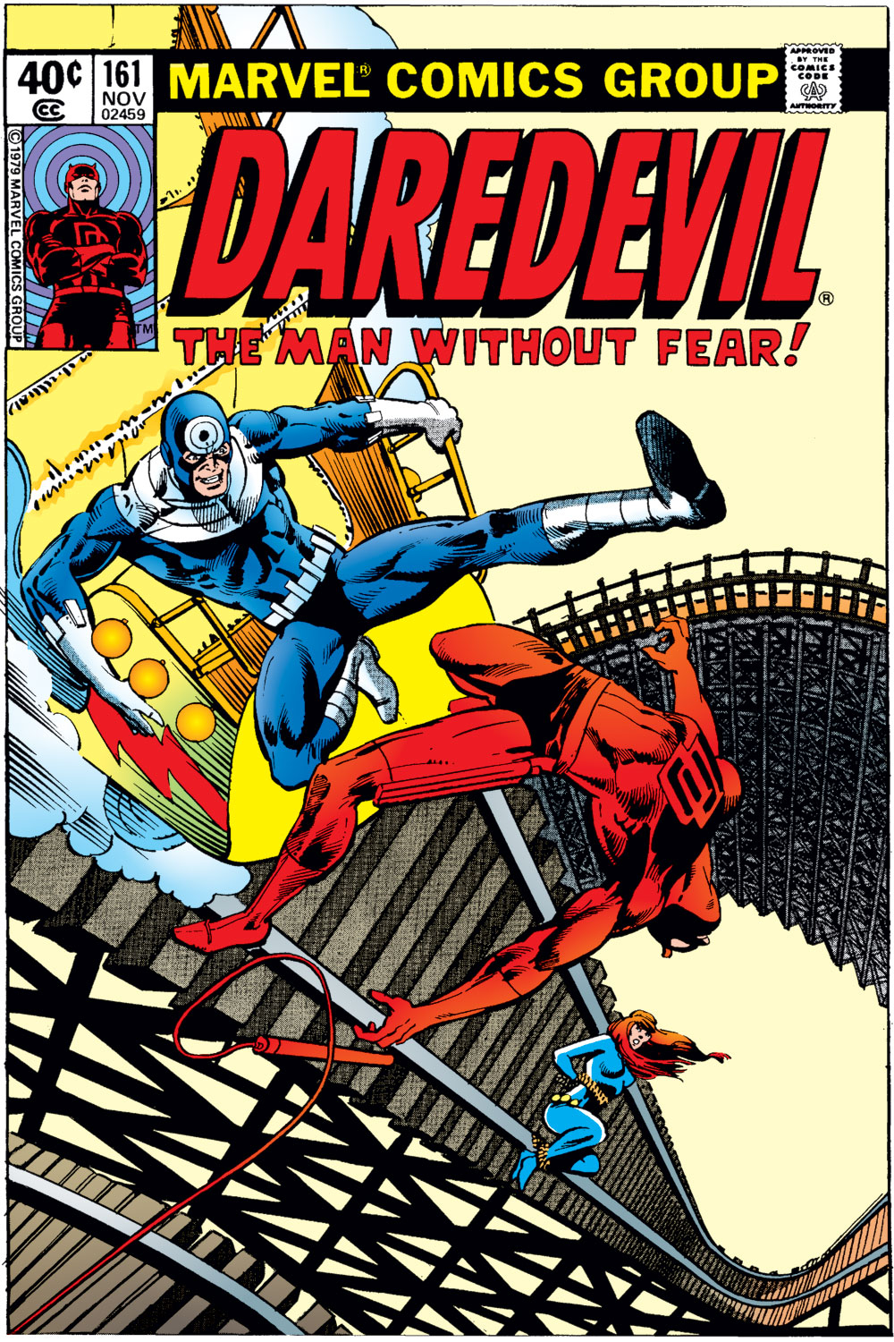 Daredevil The Man Without Fear! Vol. 1 Issue #161 "To Dare the Devil" (1979), Marvel Comics. Words by Roger McKenzie. Art by Frank Miller, Klaus Janson, and Glynis Wein