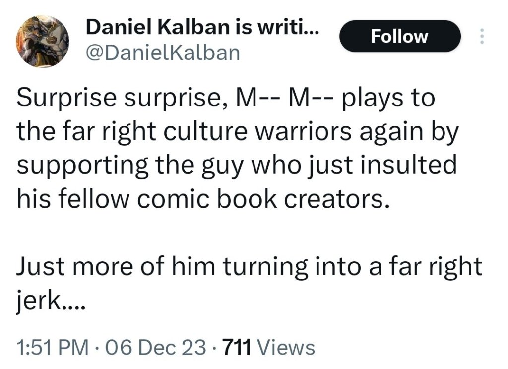 Daniel Kalban via Twitter. Tweet deleted before proper archiving, screenshot provided by @DefNotTy)