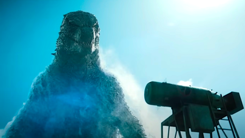 Godzilla comes ashore to take the bait of an H-Bomb in Monarch: Legacy of Monsters (2023), Apple TV+