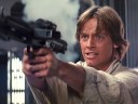 Luke Skywalker (Mark Hamill) blast some Stormtroopers in Star Wars Episode IV: A New Hope (1977), Lucasfilm