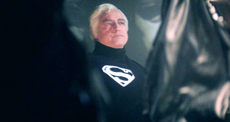 Jor-El (Marlon Brando) sentences Zod (Terrence Stamp) and his associates in Superman: The Movie (1978), Warner Bros. Pictures
