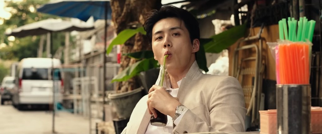 Nobleman (Kim Seon-ho) enjoys a beverage in The Childe (2023), Next Entertainment World