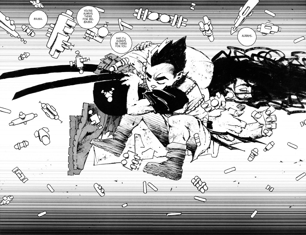 Ronin: Book II Issue #4 (2023), Frank Miller Presents. Words by Frank Miller. Art by Frank Miller and Daniel Henriques