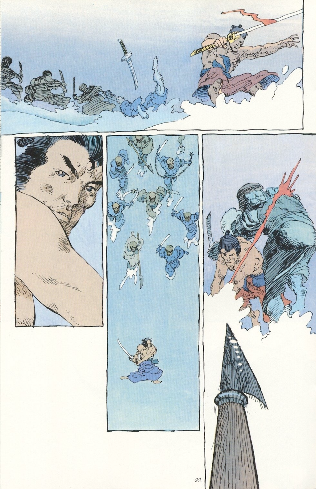 Ronin Vol. 1 Issue #5 (1983), DC Comics. Words by Frank Miller. Art by Frank Miller and Lynn Varley
