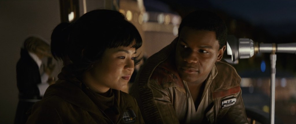 Rose Tico (Kelly Marie Tran) explains why she hates Canto Bight in Star Wars Episode VIII: The Last Jedi (2017), Lucasfilm Ltd.