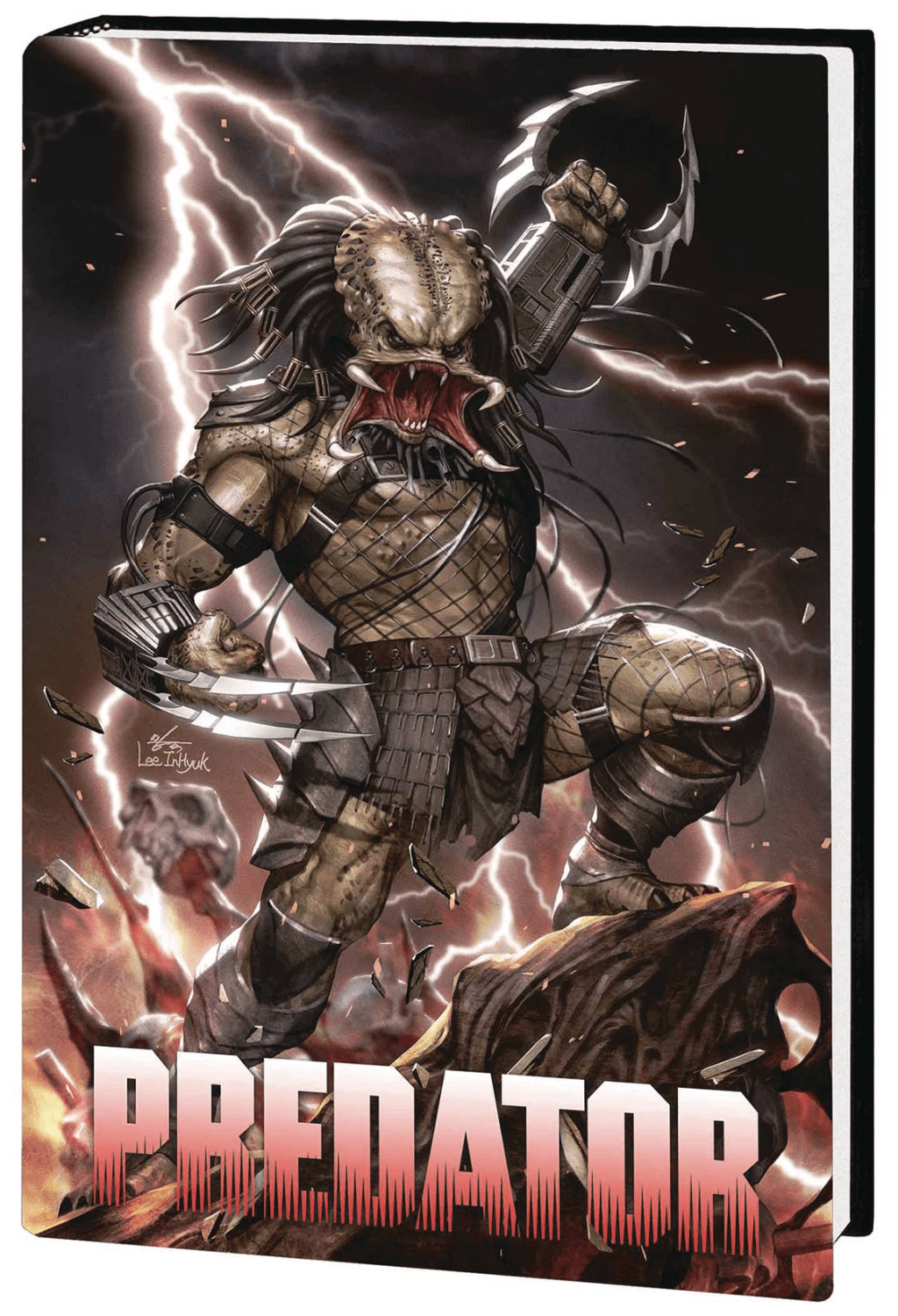 A Yaujta roars to life on Inhyuk Lee's cover to Predator: The Original Years Omnibus Vol. 2 (2024), Marvel Comics