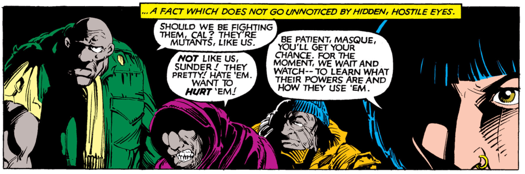 Callisto makes her 616 debut in Uncanny X-Men Vol. 1 #169 "Catacombs" (1983), Marvel Comics. WOrds by Chris Claremont, art by Paul Smith, Bob Wiacek, Bob Sharen, and Tom Orzechowski.