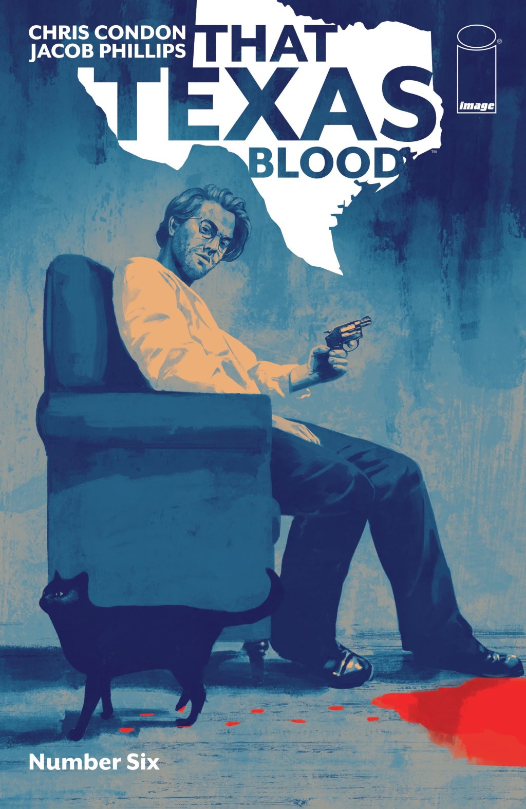 That Texas Blood Issue #6 "A Brother's Conscience, Part Five" (2020), Image Comics. Words by Chris Condon. Art by Jacob Phillips