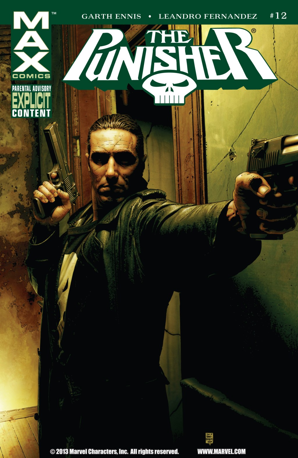 The Punisher Vol 7 Issue #12 "Kitchen Irish, Conclusion" (2004), Marvel Comics. Words by Garth Ennis. Art by Leandro Fernandez and Dean White