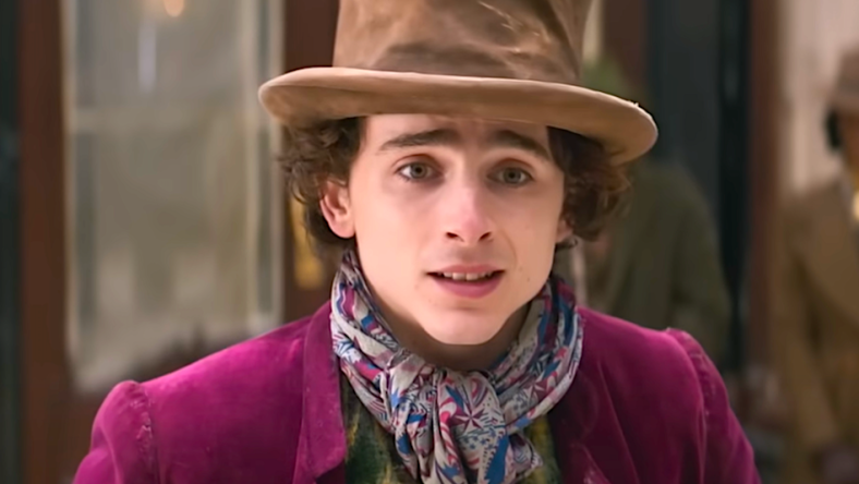 Willy Wonka (Timothée Chalamet) is disappointed that his chocolate was not well received in Wonka (2023), Warner Bros. Pictures