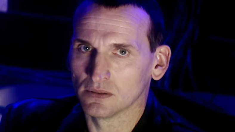The Doctor (Christopher Eccleston) demands the Daleks release Rose (Billie Piper) in Doctor Who Series 1 Episode 12 "Bad Wolf" (2005), BBC