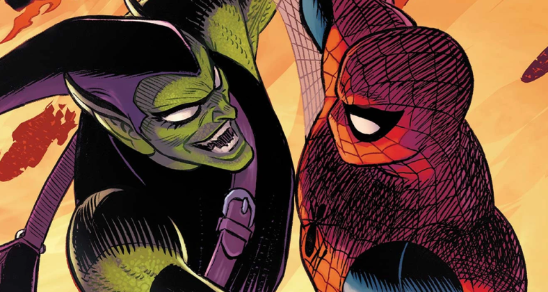 Spider-Man and the Green Goblin come to blows on John Romita Jr.'s variant cover to Amazing Spider-Man Vol. 6 #36 (2023), Marvel Comics