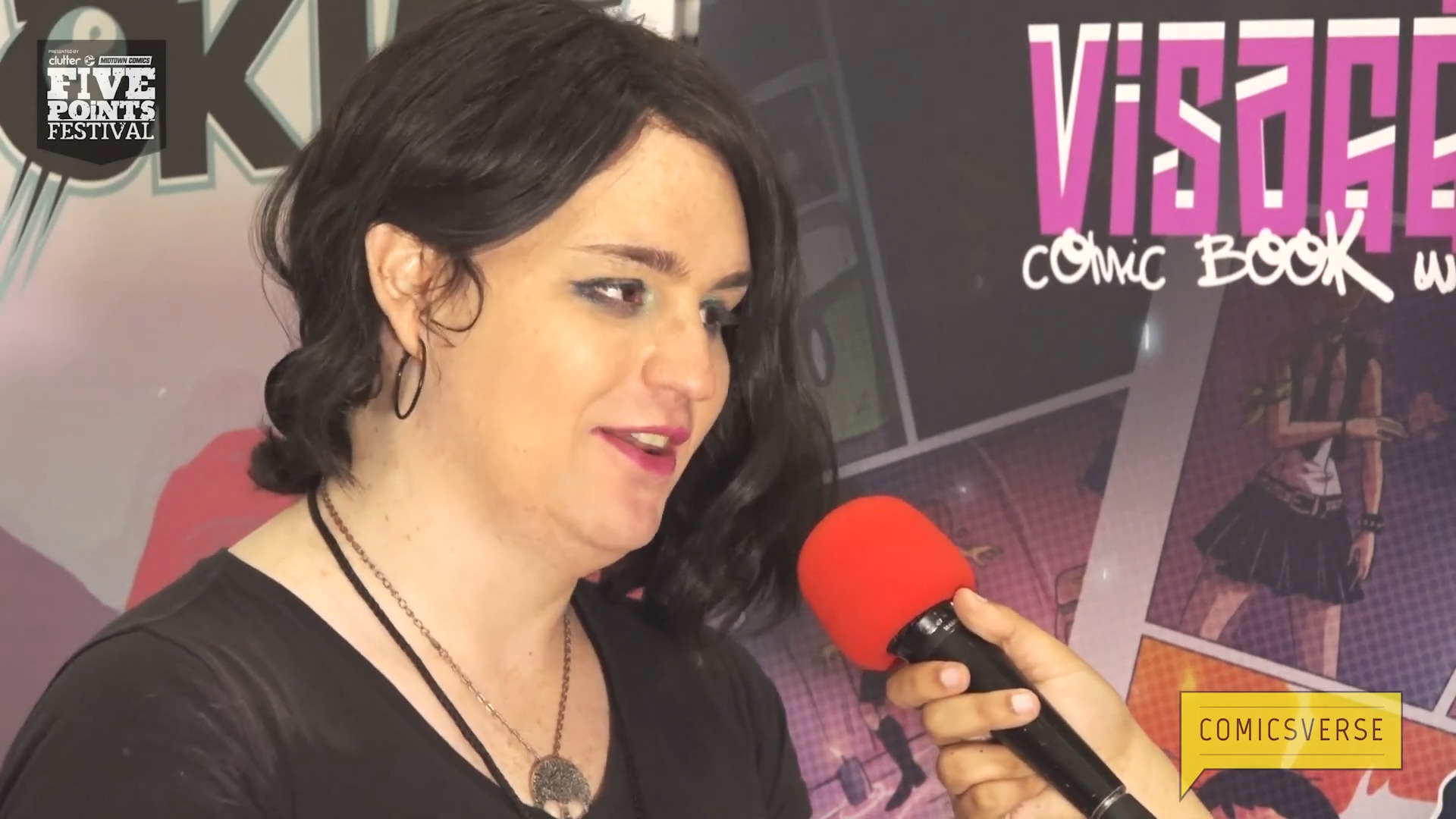 Magdalene Visaggio conversa com ComcisVerse durante o Five Points Festival 2017