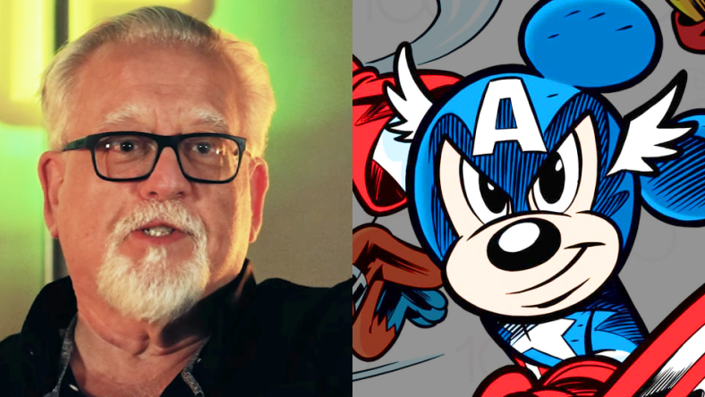 Chuck Dixon talks Alphacore with Eric July in an Exclusive Interview with CHUCK DIXON | Alphacore #1 (2023), Rippaverse Comics / Mickey Mouse wields the shield on Lorenzo Pastrovicchio and Valeria De Sanctis' Disney 100 variant cover to Amazing Spider-Man Vol. 6 #17 (2023), Marvel Comics