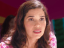 Gloria (America Ferrera) tells Barbie (Margot Robbie) about the female experience in Barbie (2023), Warner Bros. Pictures