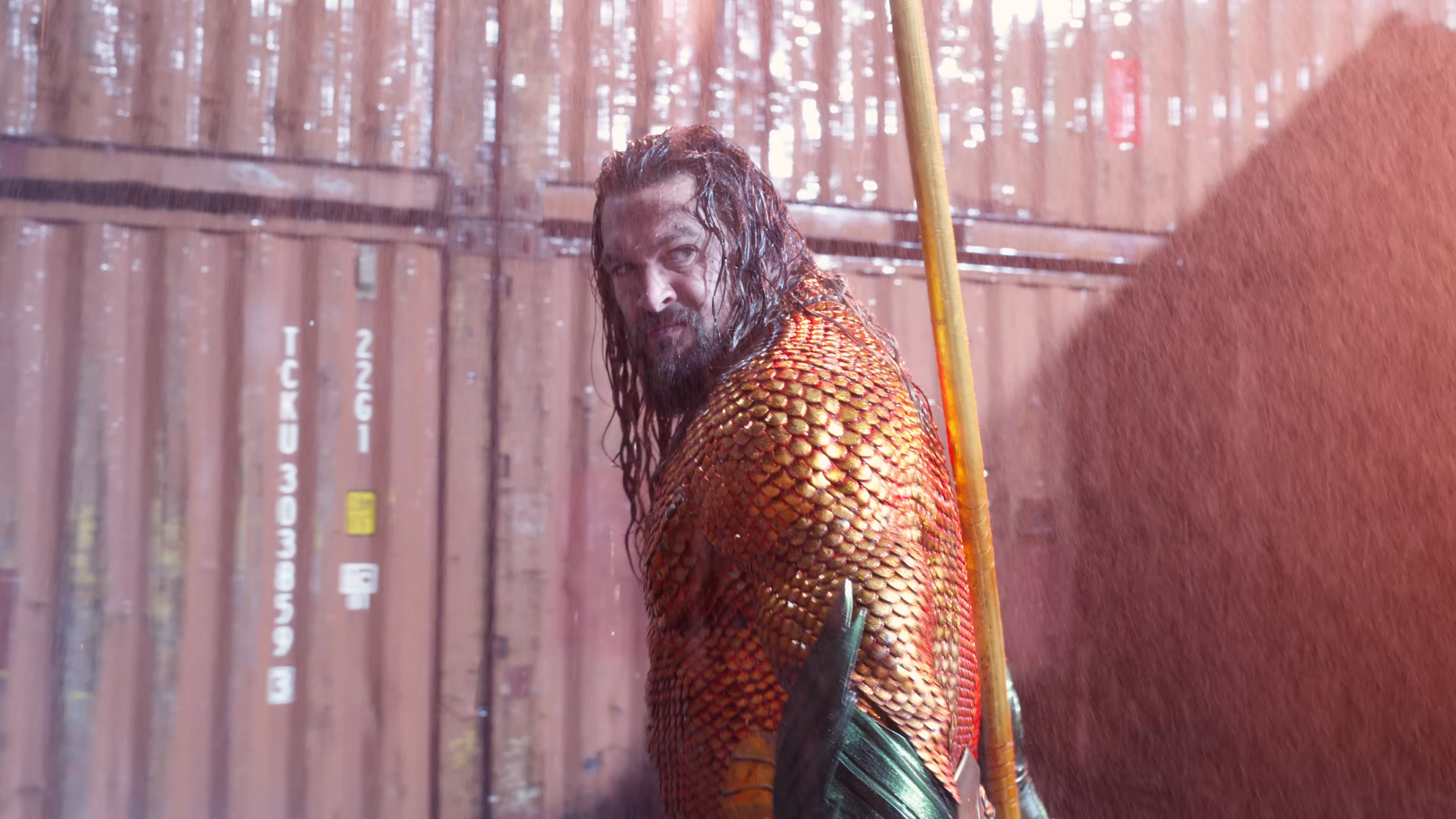 Arthur (Jason Momoa) is ambushed in Aquaman and the Lost Kingdom (2023), Warner Bros. Discovery