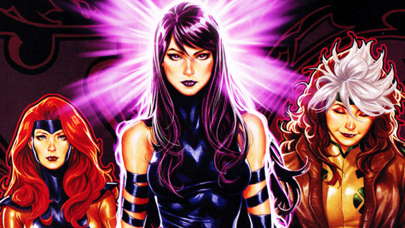 Jean Grey, Psylocke, and Rogue strut their stuff on Mark Brooks' variant cover to Uncanny X-Men Vol. 5 #1 "Disassembled, Part 1" (2018), Marvel Comics