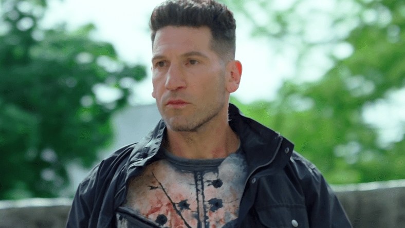 The Punisher (Jon Bernthal) plans his next move in The Punisher Season 2 Episode 9 "Flustercluck" (2019), Marvel Entertainment