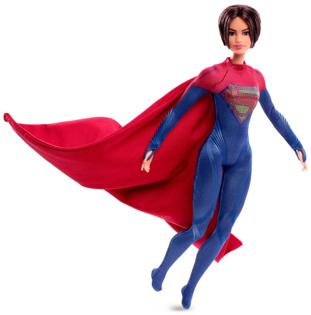 Kara Zor-El takes flight via Mattel's Supergirl Barbie Doll, Collectible Doll From the Flash Movie