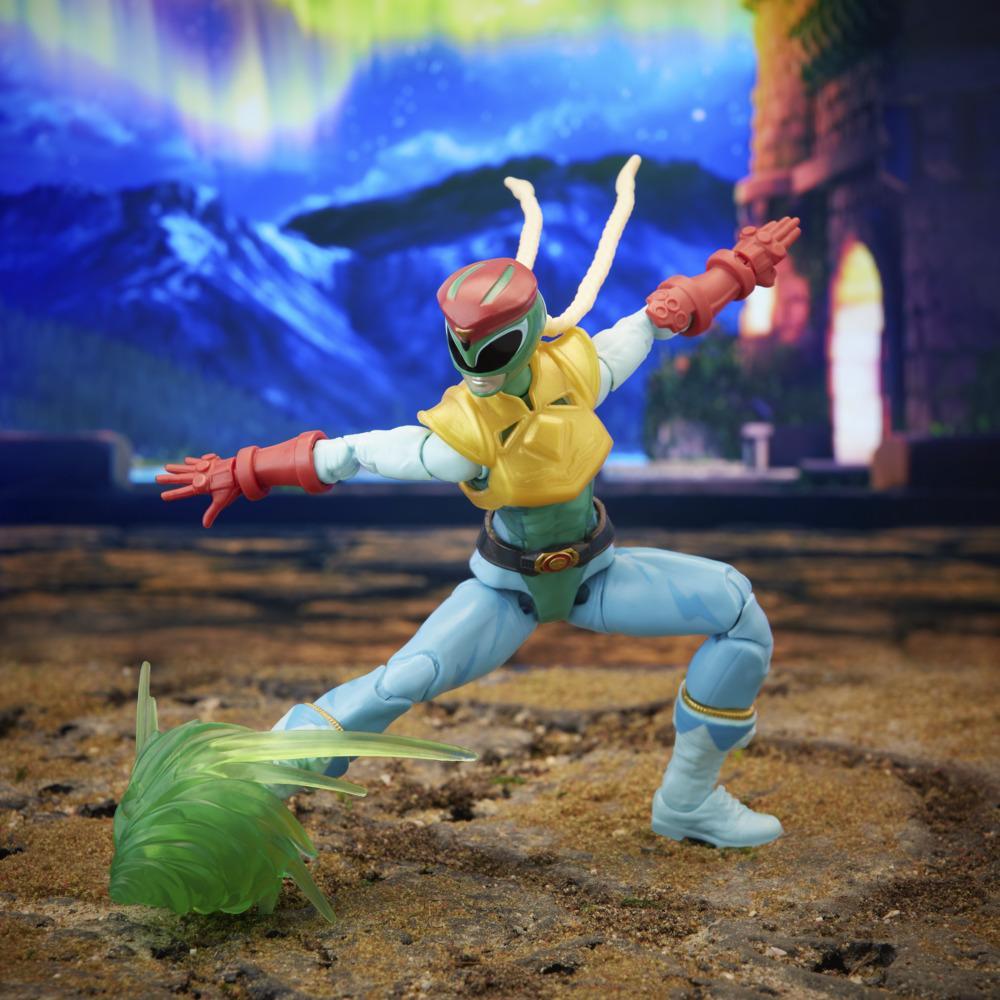 Cammy White super charges her Spiral Arrow via Hasbro's Power Rangers X Street Fighter Lightning Collection Morphed Cammy Stinging Crane Ranger Collab Figure
