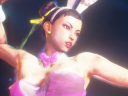 Chun-Li (Fumiko Orikasa) dons a pink bunny suit courtesy of modder Remy2Fang in Street Fighter 6 (2023), Capcom