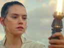 Rey (Daisy Ridley) ignites her lightsaber in Star Wars: Episode IX - The Rise of Skywalker (2019), Disney