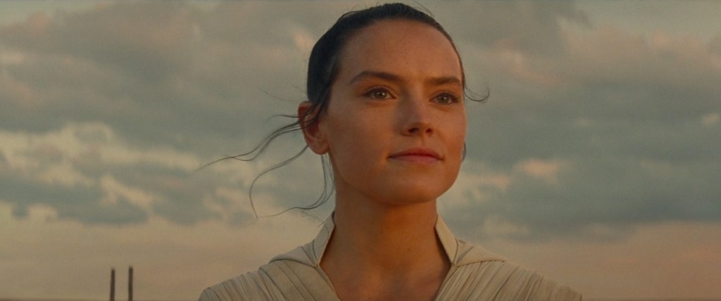 Ray Palpatine (Daisy Ridley) appropriates the Skywalker name in Star Wars Episode IX: The Rise of Skywalker (2019), Lucasfilm