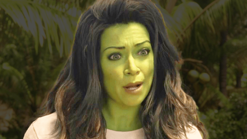Jen (Tatiana Maslany) mocks Bruce's (Mark Ruffalo) control over his Hulk form in She-Hulk: Attorney at Law Season 1 Episode 1 "A Normal Amount of Rage" (2022), Marvel Entertainment