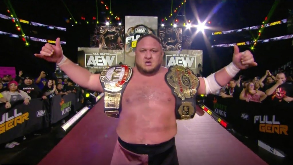 Samoa Joe wins and retains gold at AEW's Full Gear PPV (2022)