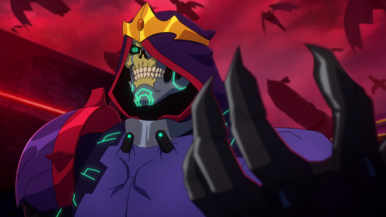 Skeletor (Mark Hamill) rises in Masters of the Universe: Revolution. Cr. COURTESY OF NETFLIX © 2024
