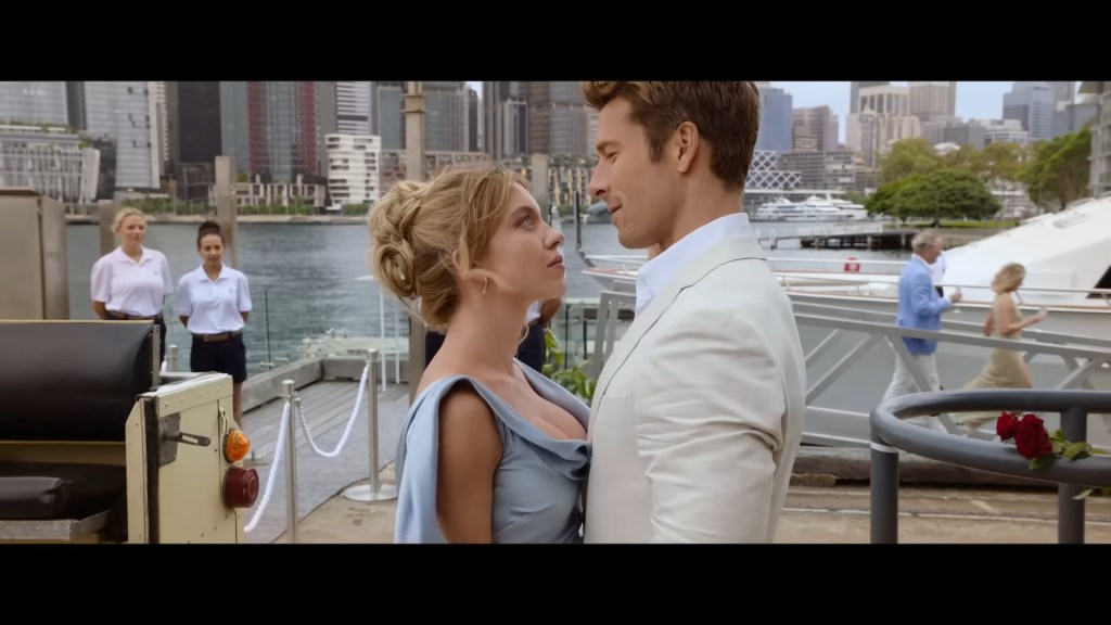Sydney Sweeney as Bea and Glen Powell as Ben in Anyone But You (2023), Sony Pictures