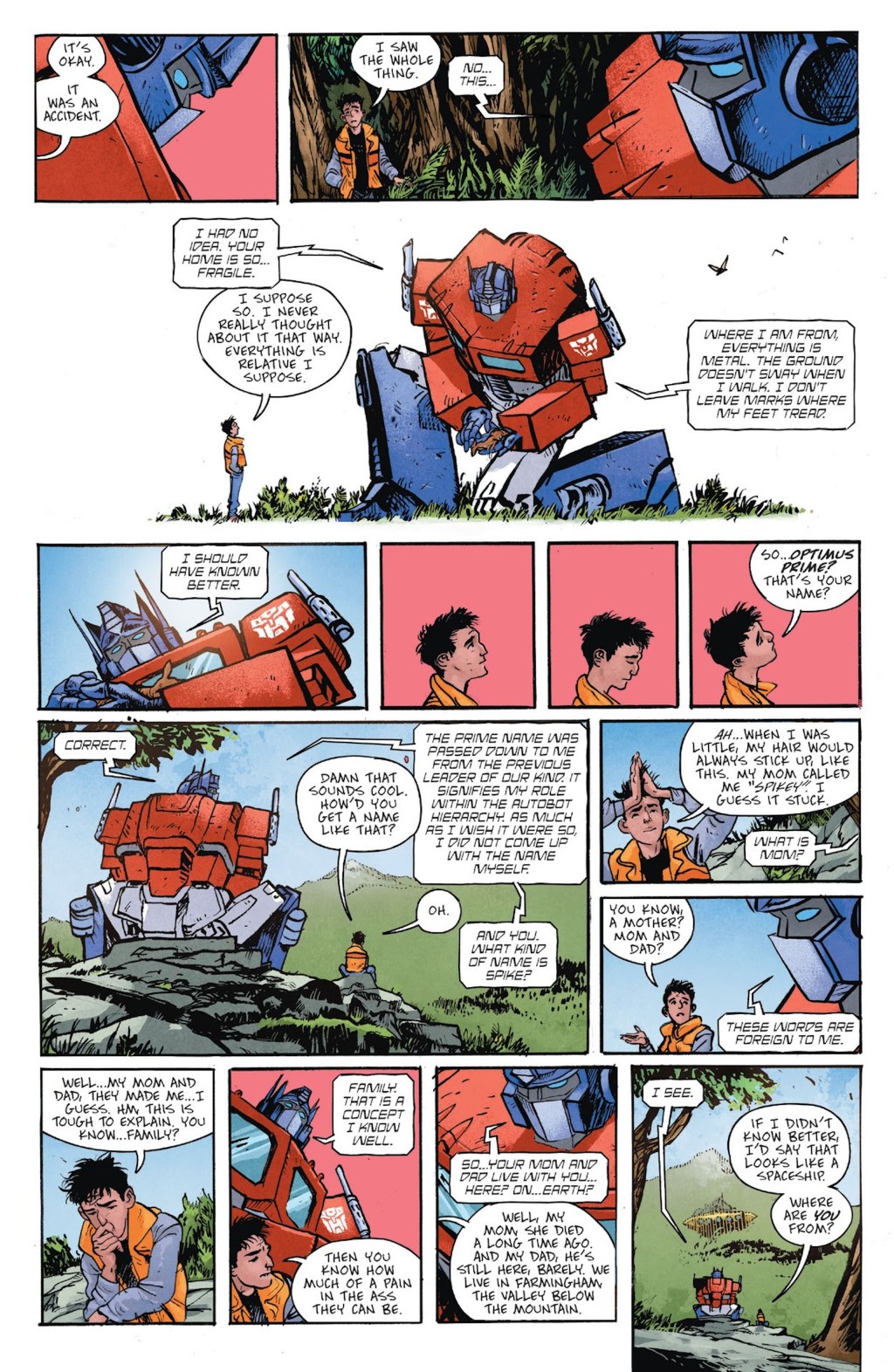 Transformers Issue #2 (2023), Skybound Entertainment. Words by Daniel Warren Johnson. Art by Daniel Warren Johnson and Mike Spicer.