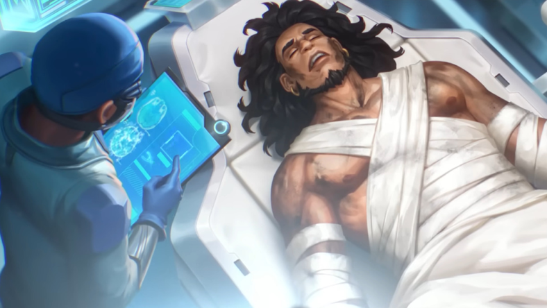 Mauga (John Tui) finds himself near death in Overwatch 2 (2022), Activision Blizzard