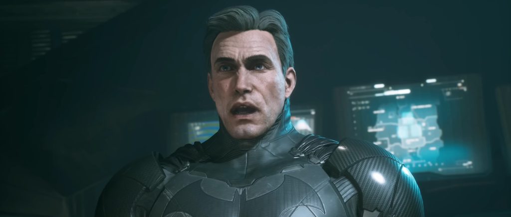 A hologram recording of Batman (Kevin Conroy) addresses any and all visitors to the Batcave in Suicide Squad: Kill the Justice League (2024), Rocksteady Games