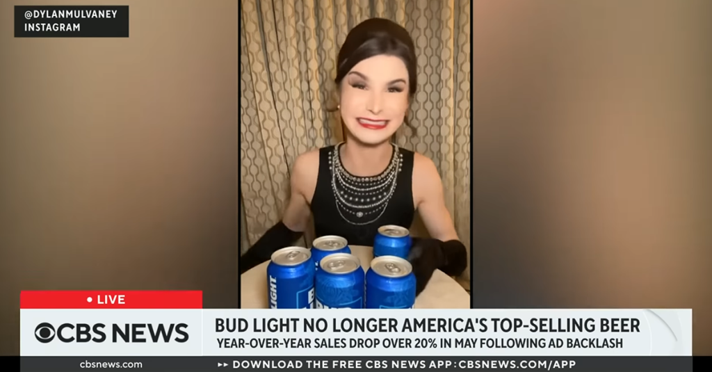 CBS News reports on the backlash against Bud Light after the Dylan Mulvaney controversy, via YouTube
