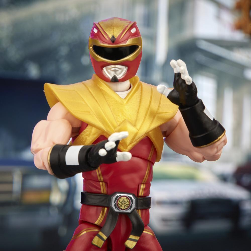 Ken Masters unleashes his inner Super Sentai via Hasbro's Power Rangers X Street Fighter Lightning Collection Morphed Ken Soaring Falcon Ranger Collab Figure