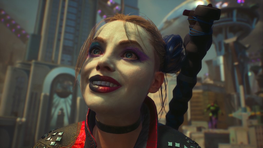 Harley Quinn (Tara Strong) gropes Deadshot's (Bumper Robinson) butt in Suicide Squad: Kill the Justice League (2024), Rocksteady Games