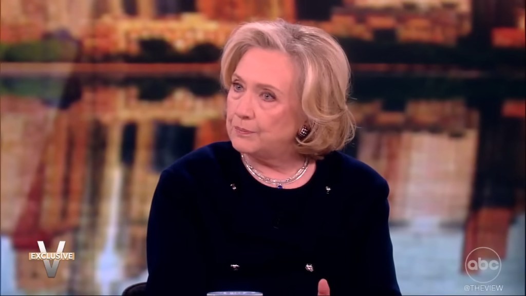 Hillary Clinton cautions against the re-election of Donald Trump on The View (2023), ABC